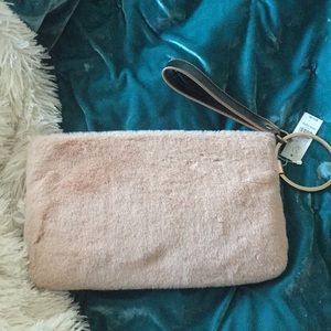 NY&C Faux Fur Wristlet